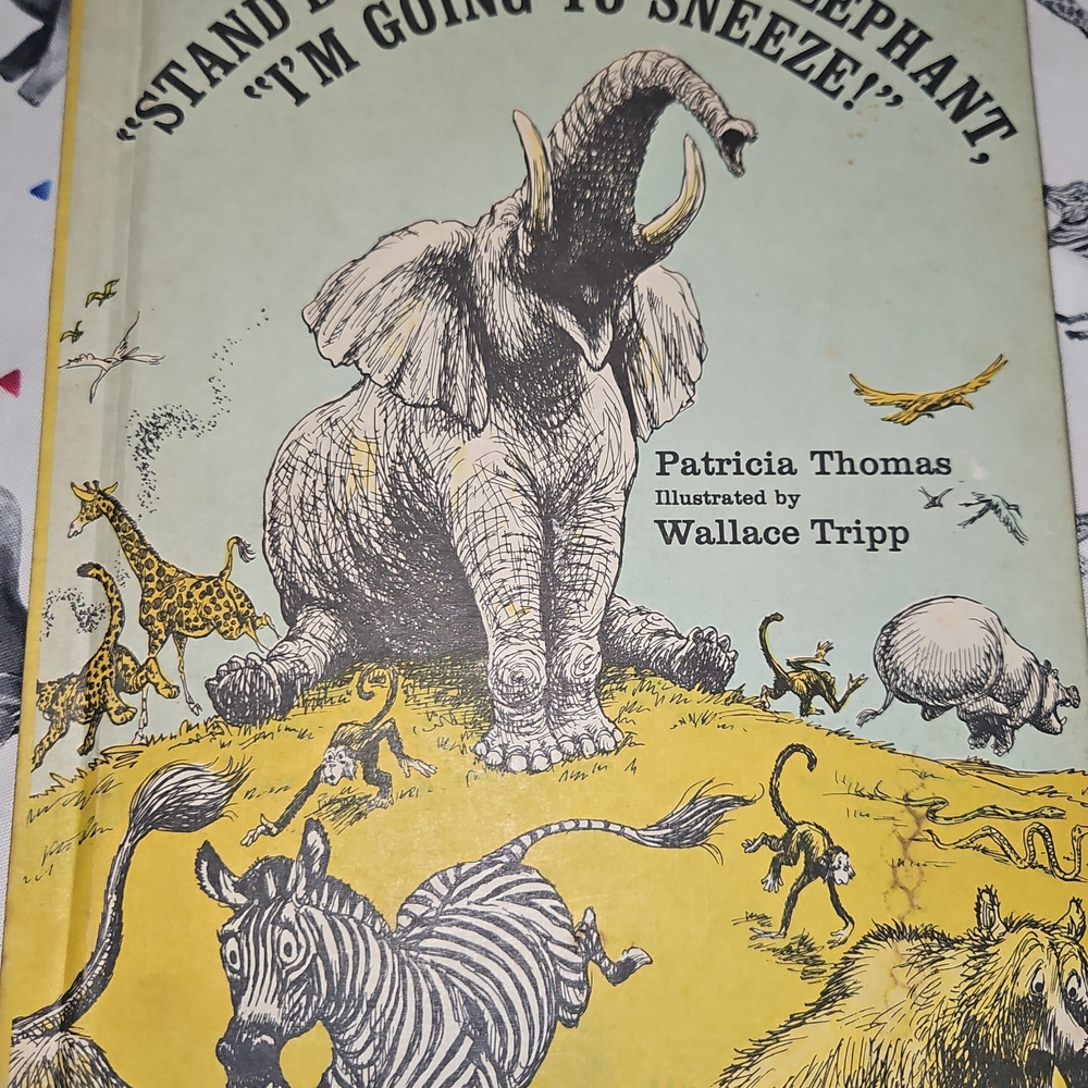 Children's Book with Elephant and Animals